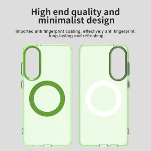Удароустойчив калъф MagSF Matte Anti Drop за Samsung Galaxy S25 Edge, Зелен 6