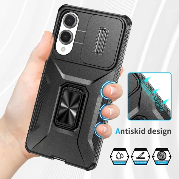 Удароустойчив калъф Slide Camera за Samsung Galaxy S25 Edge, Черен 4