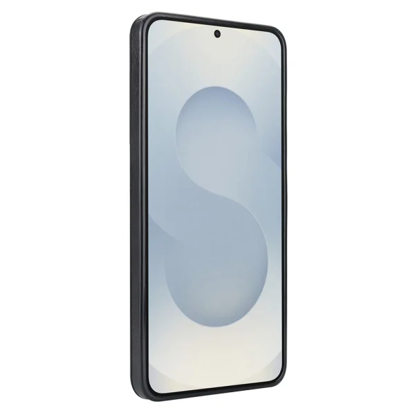 Удароустойчив калъф Leather Card Slot за Samsung Galaxy S25 Edge, Черен 3
