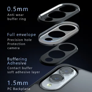 Shock-resistant case Anti-Drop for Samsung Galaxy S25 Edge, Black 4