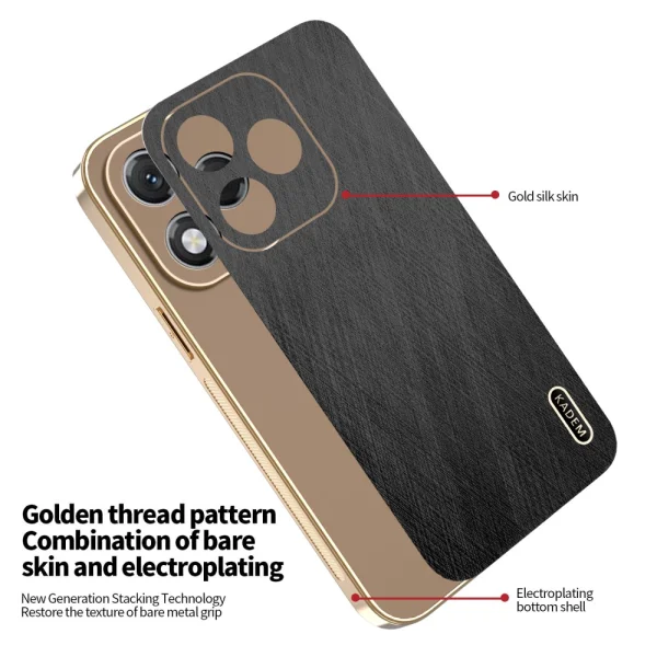 Удароустойчив калъф KADEM Silk за Huawei Honor 400 Lite, Черен 2