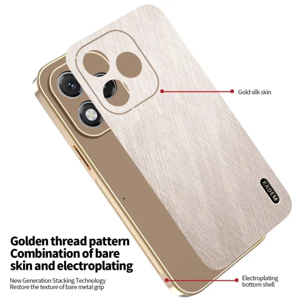 Shockproof case KADEM Silk for Huawei Honor 400 Lite, Gold 2