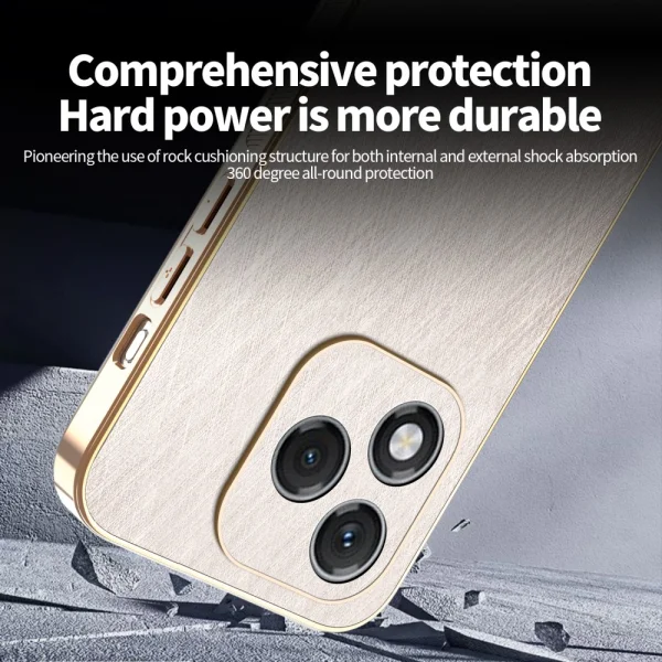 Shockproof case KADEM Silk for Huawei Honor 400 Lite, Gold 4