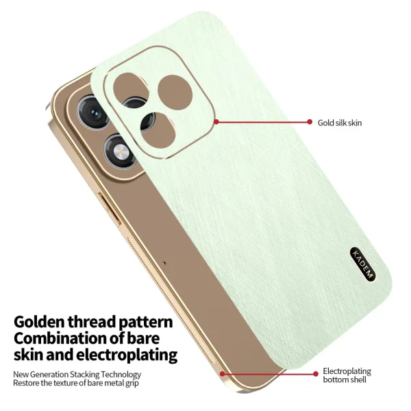 Shockproof case KADEM Silk for Huawei Honor 400 Lite, Green 2
