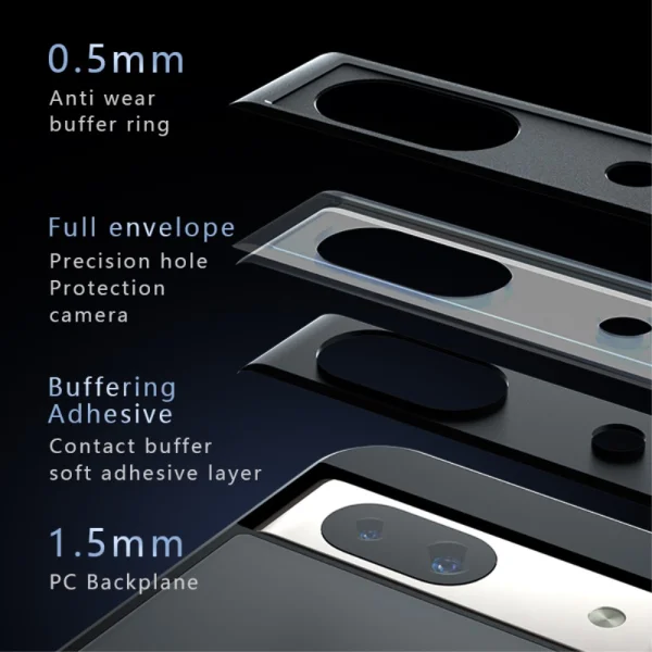 Shockproof Matte case for Google Pixel 8a, Black 6
