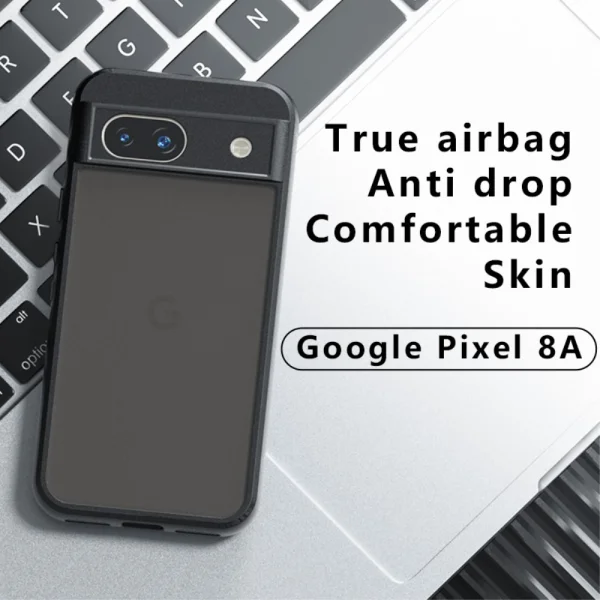 Shockproof Matte case for Google Pixel 8a, Black 5