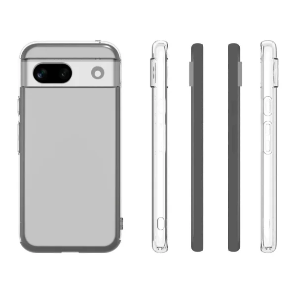 Силиконов калъф за Google Pixel 8a, Прозрачен 2