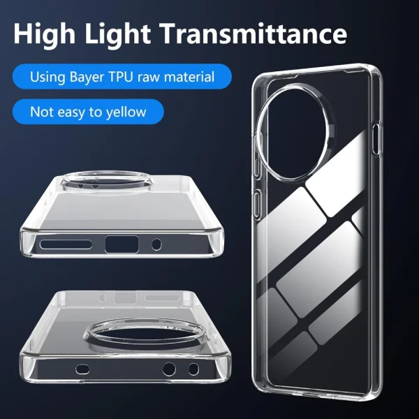 Silicone case Anti-fingerprint for OnePlus 13R 5G, Clear 5