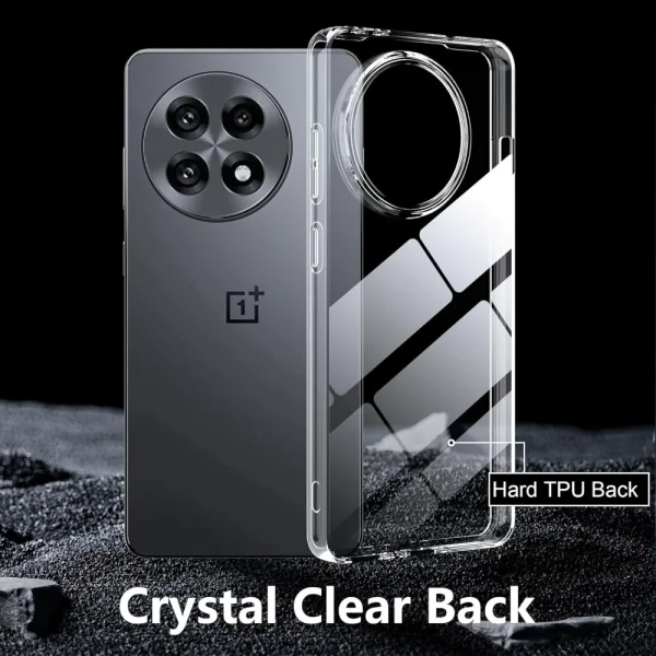 Silicone case Anti-fingerprint for OnePlus 13R 5G, Clear 2