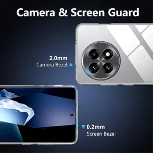 Silicone case Anti-fingerprint for OnePlus 13R 5G, Clear 3