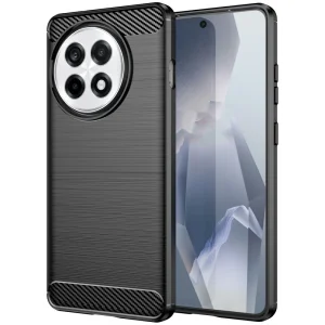 Силиконов калъф Carbon Fiber за OnePlus 13R 5G, Черен