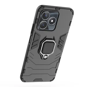 Shockproof Case Hybrid Cover for Realme C53, Ring Holder, Black 5