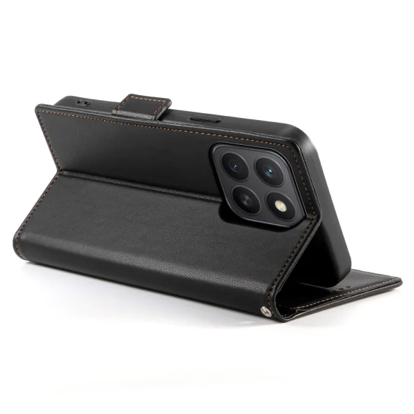 Калъф тефтер Wallet Stand Leather за Honor X8c 4G, Черен 3