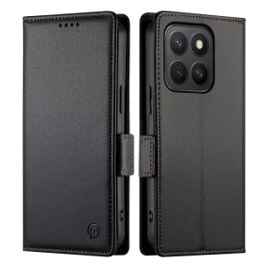 Калъф тефтер Wallet Stand Leather за Honor X8c 4G, Черен