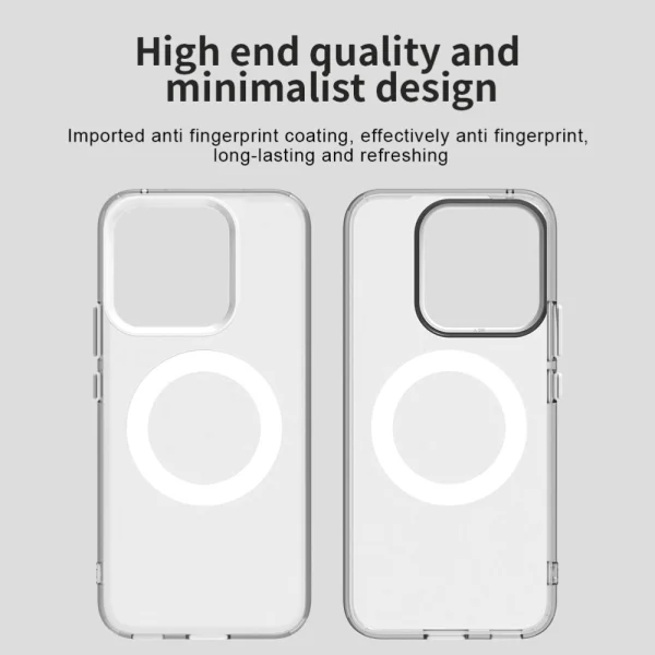 Shockproof case MagSF Matte Anti Drop for Honor X8c 4G, White 3