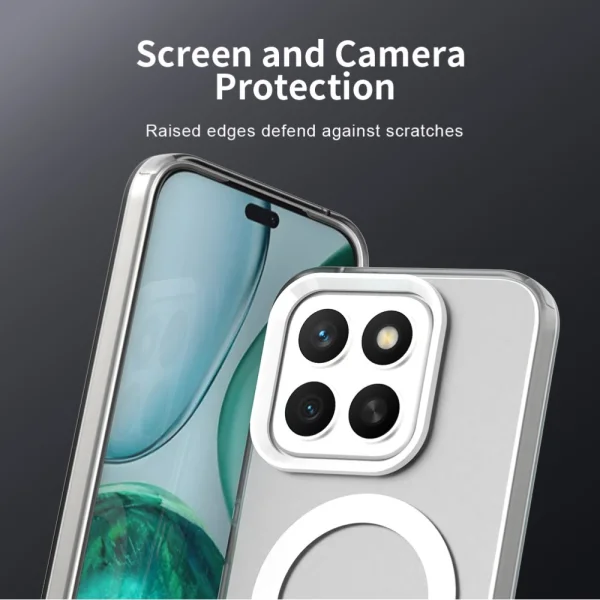 Shockproof case MagSF Matte Anti Drop for Honor X8c 4G, White 5