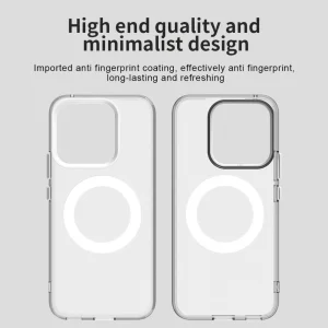 Shockproof case MagSF Matte Anti Drop for Honor X8c 4G, White 3