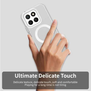 Shockproof case MagSF Matte Anti Drop for Honor X8c 4G, White 6