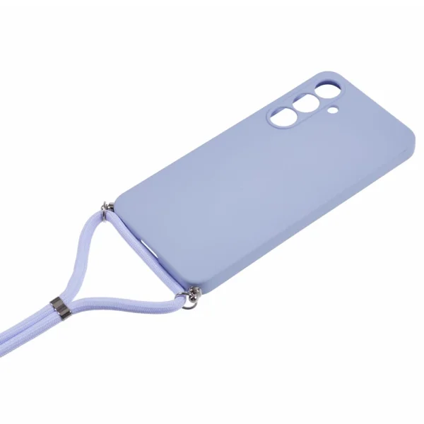 Silicone Case Strap Silicone for Samsung Galaxy A56 5G, Light Purple 3
