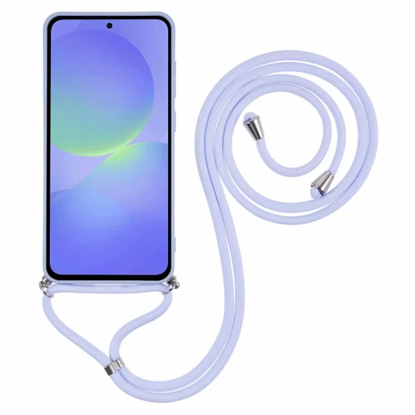 Silicone Case Strap Silicone for Samsung Galaxy A56 5G, Light Purple 2