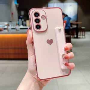 Силиконов калъф Strip Holder Heart за Samsung Galaxy A56 5G, Розов