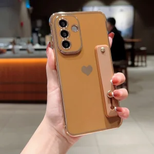 Силиконов калъф Strip Holder Heart за Samsung Galaxy A56 5G, Златист
