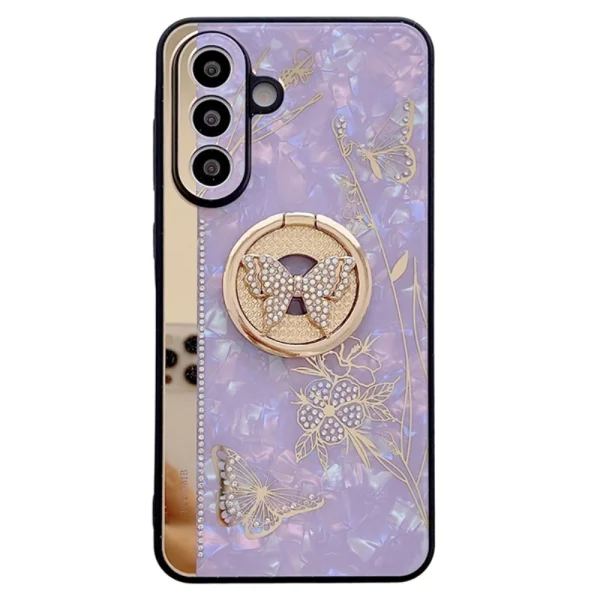 Shockproof case Rhinestones Decor for Samsung Galaxy A56 5G, Purple 1
