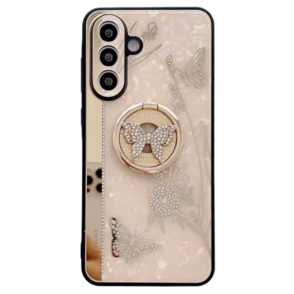 Shockproof case Rhinestones Decor for Samsung Galaxy A56 5G, Gold 1
