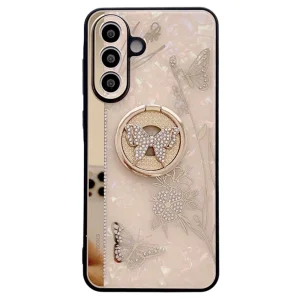 Удароустойчив калъф Rhinestones Decor за Samsung Galaxy A56 5G, Златист