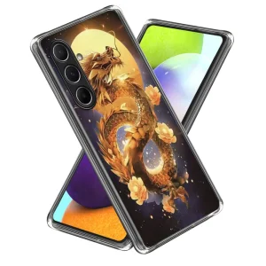 Силиконов калъф за Samsung Galaxy A56 5G, Златен дракон
