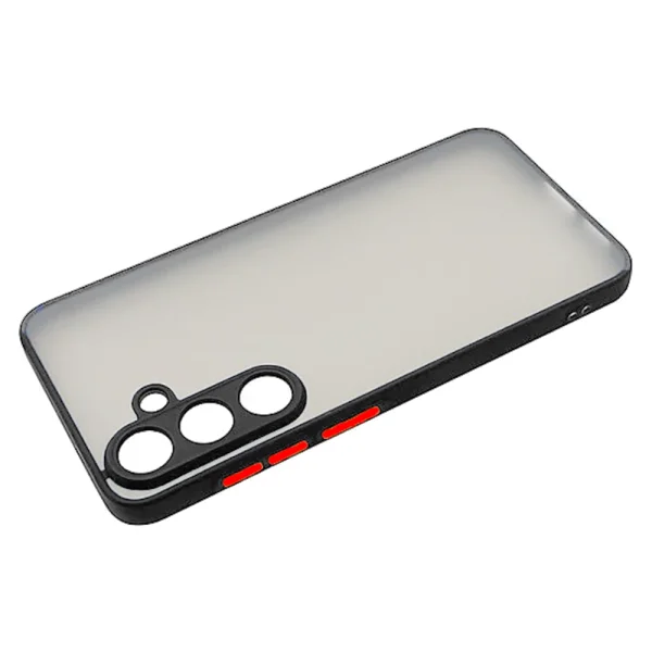 Shockproof case Color Button Bumper for Samsung Galaxy A56 5G, Black 2