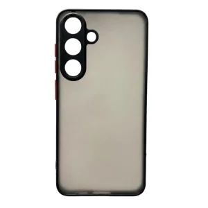 Удароустойчив калъф Color Button Bumper за Samsung Galaxy A56 5G, Черен