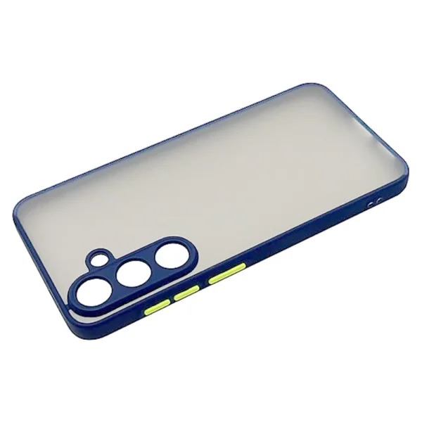 Shockproof Case Color Button Bumper for Samsung Galaxy A56 5G, Blue 2