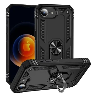 Удароустойчив калъф Hybrid Cover за iPhone 16e/17e, Черен