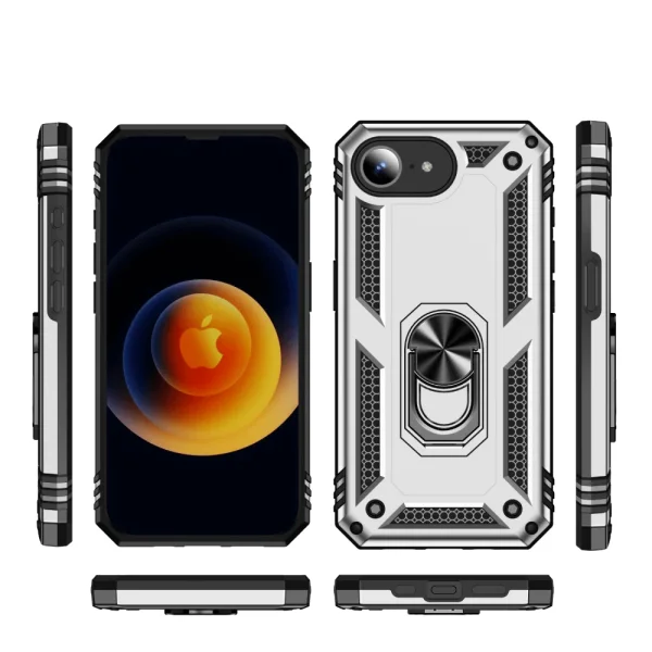 Удароустойчив калъф Hybrid Cover за iPhone 16e/17e, Сребрист 2