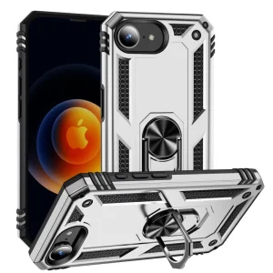 Удароустойчив калъф Hybrid Cover за iPhone 16e/17e, Сребрист
