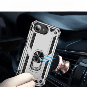 Удароустойчив калъф Hybrid Cover за iPhone 16e/17e, Сребрист 3
