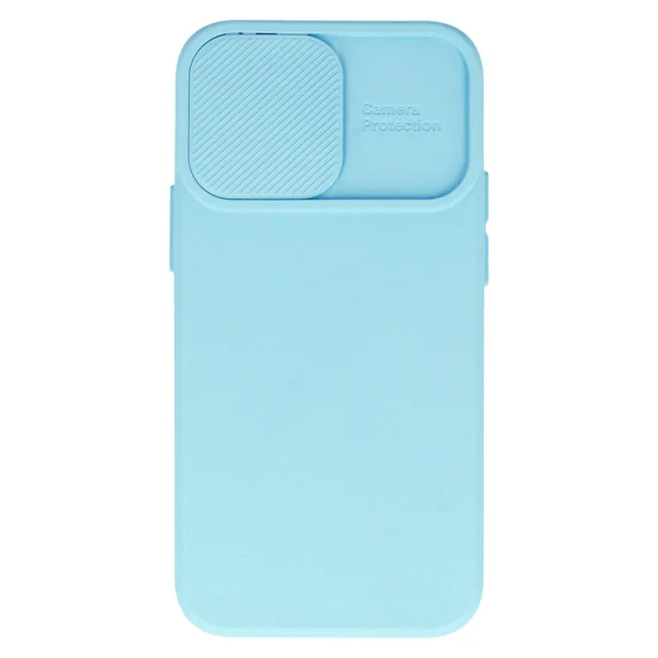 Silicone Case Camshield Soft for iPhone 14 Plus, Light Blue 4