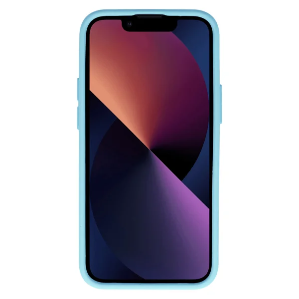 Silicone Case Camshield Soft for iPhone 14 Plus, Light Blue 3