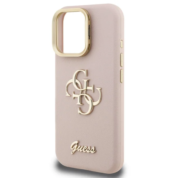 GUESS Case for iPhone 16 Pro, PU Grained 4G Logo Stand Camera Frame, GUHCP16LPCS4GSP 2