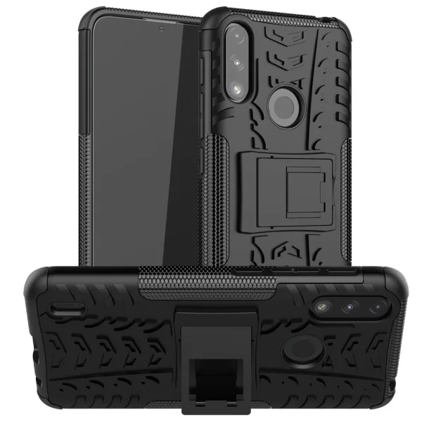 Shockproof case with stand Hybrid Pattern for Motorola Moto E7 Power/Moto E7i Power, Black 2