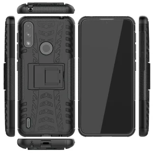 Shockproof case with stand Hybrid Pattern for Motorola Moto E7 Power/Moto E7i Power, Black 3