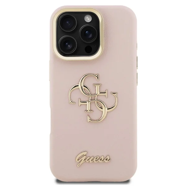 Калъф GUESS за iPhone 16 Pro Max, PU Grained 4G Logo Stand Camera Frame, GUHCP16XPCS4GSP 1