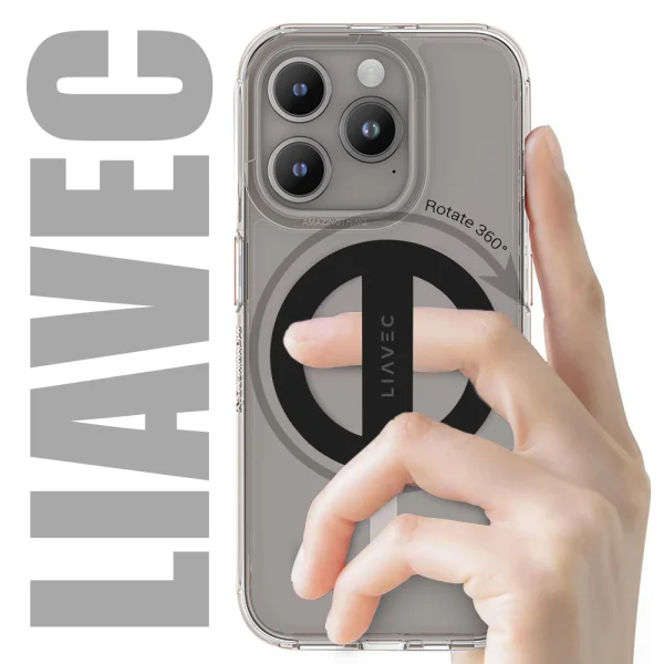 Държач за телефон Liavec Ring MagSF, Черен 2