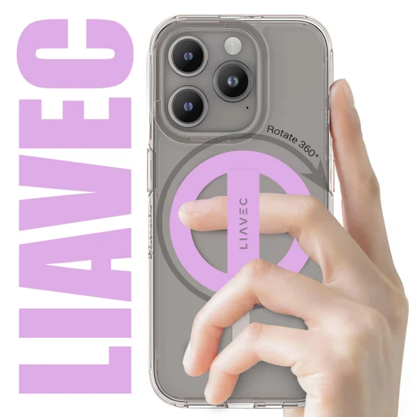 Phone Holder Liavec Ring MagSF, Purple 2