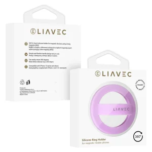 Phone Holder Liavec Ring MagSF, Purple 3
