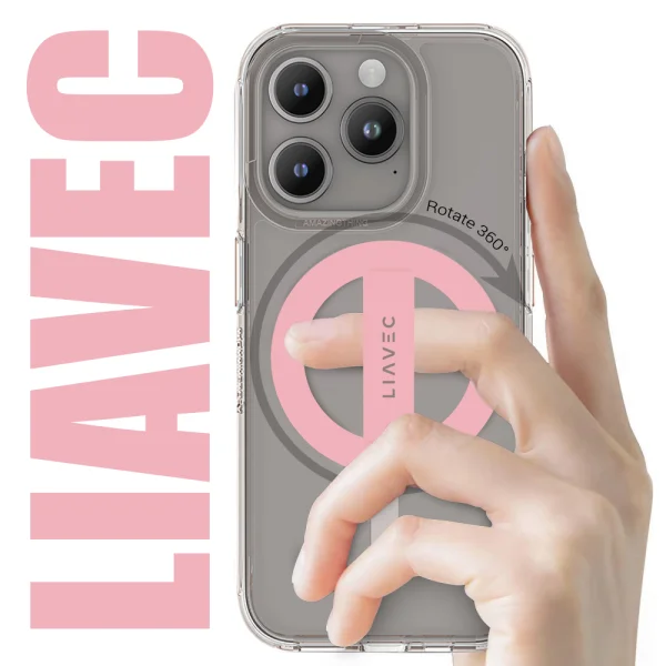 Phone Holder Liavec Ring MagSF, Pink 2