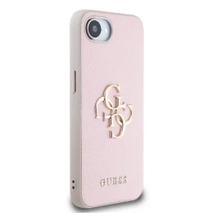 Калъф GUESS за iPhone 16e/17e, PU Grained 4G Metal Logo, GUHCPSE4PGT4MBP 4