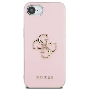 Калъф GUESS за iPhone 16e/17e, PU Grained 4G Metal Logo, GUHCPSE4PGT4MBP