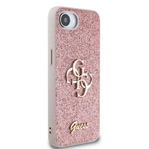 GUESS Glitter Flakes Metal Logo Case for iPhone 16e/17e, GUHCPSE4HG4SGP 3